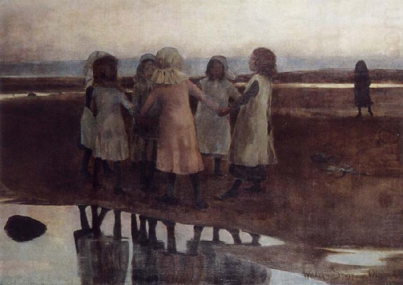 William Stott of Oldham The Kissing Ring china oil painting image